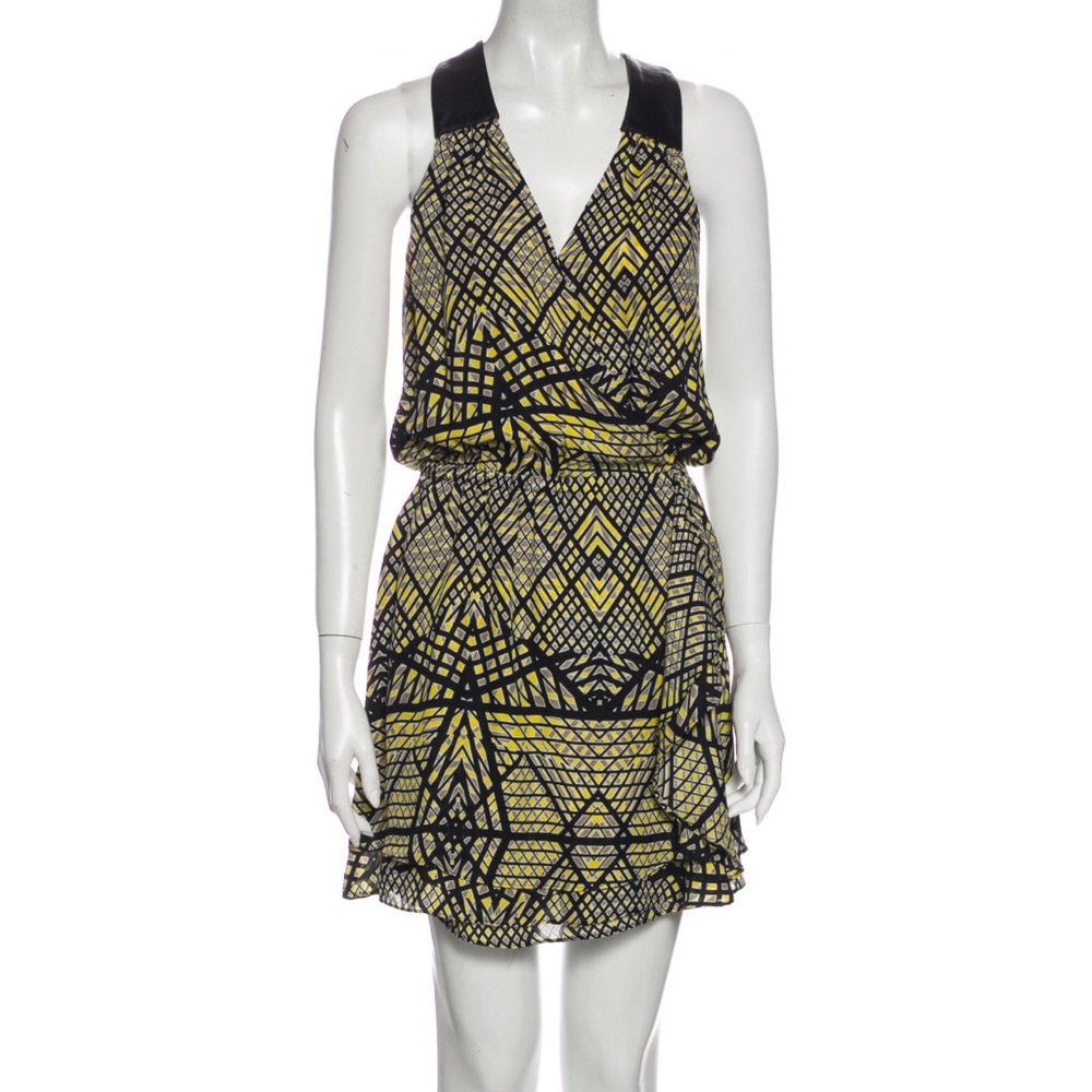 Parker Silk and Leather dress - Sz XS